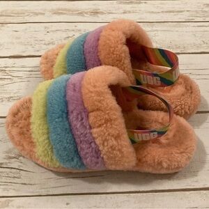 UGG TODDLERS FLUFF YEAH SLIDE Size 2